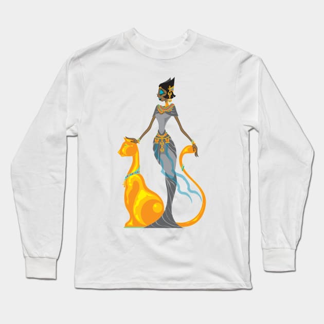 Bast Long Sleeve T-Shirt by The Cuban Witch